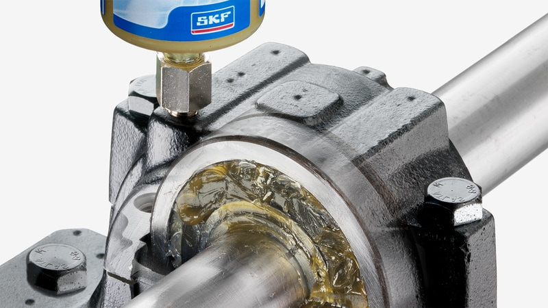 Sistema de lubricación automática aplicado a un rodamiento industrial